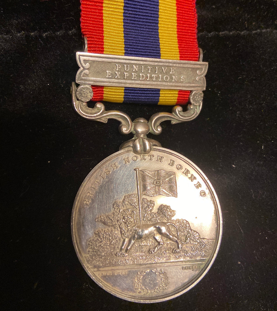 British North Borneo Company’s Medal, Punitive Expeditions bar, unnamed example, scarce