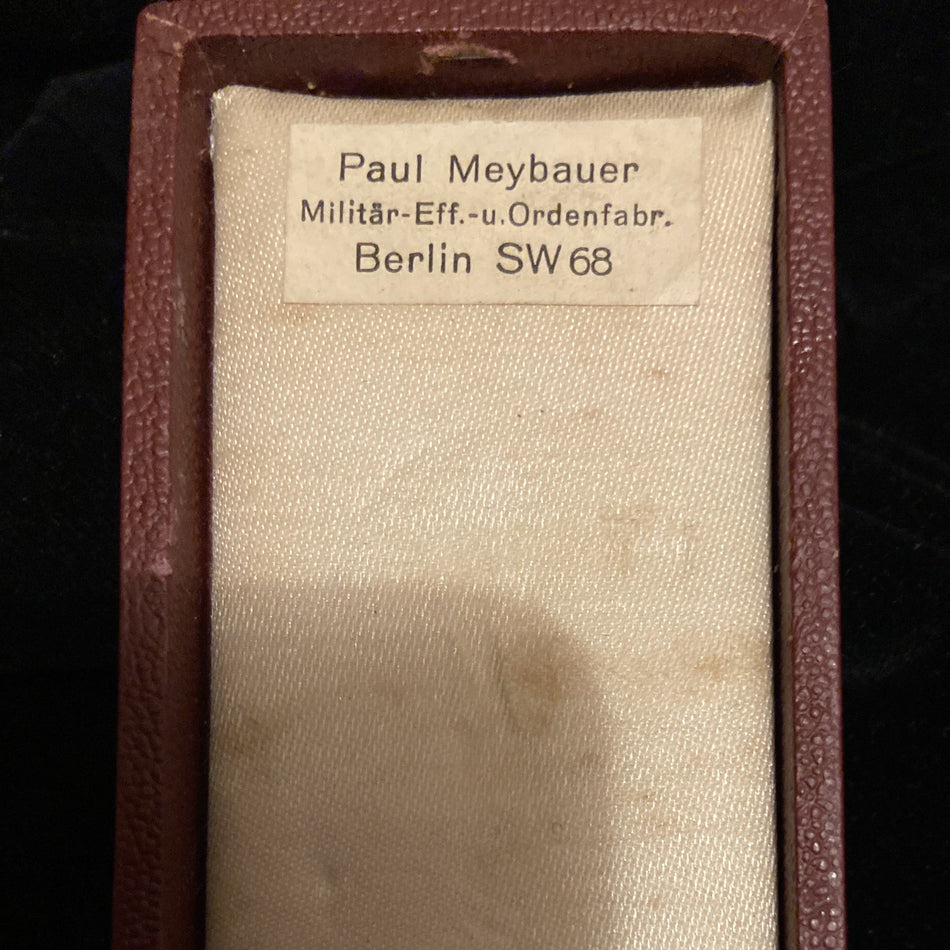 Nazi Germany, Entry into Czechoslovakia Medal, 1 October 1938, with Prague bar & miniature bar, in original box of issue