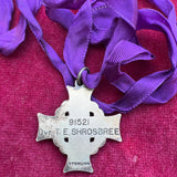 Canadian Memorial Cross, WW1 issue, named to 91521 Driver T. E. Shrosbree