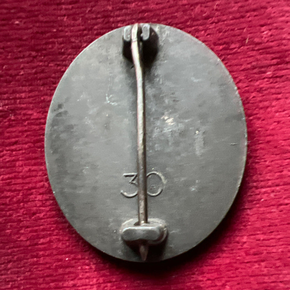 Nazi Germany, Wound Badge, silver grade, maker marked number 30