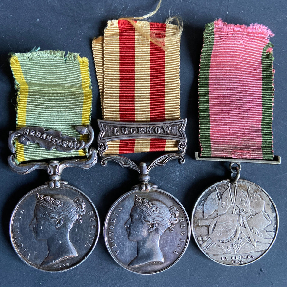 Captain, later Major & Brevet Lieutenant Edward Kent Jones, 57 West Middlesex Regiment, served at the Siege of Sebastopol, 1855, Indian Mutiny, Jounpore Field Force & Command, 1st Sikh Irregular, died on the passage home in 1877, with lots of history