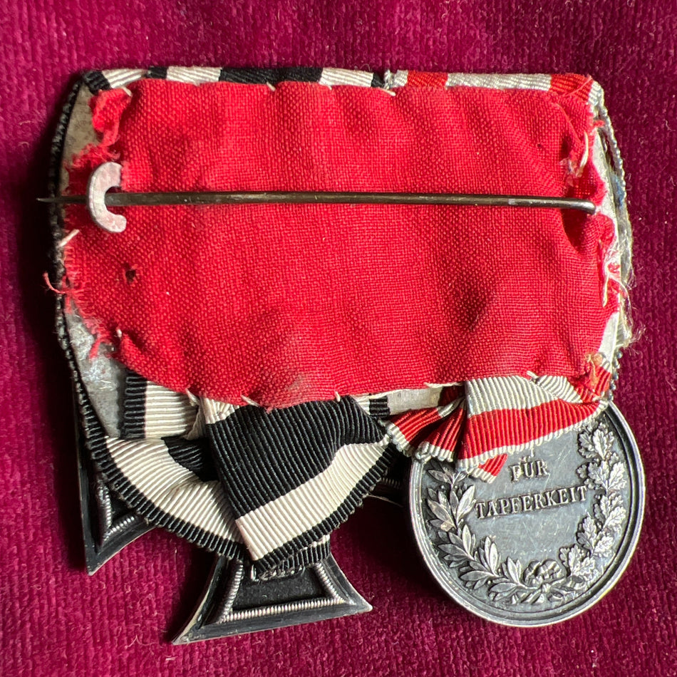 Imperial Germany, Hessen State Medal of Merit & Iron Cross 1914-18 pair