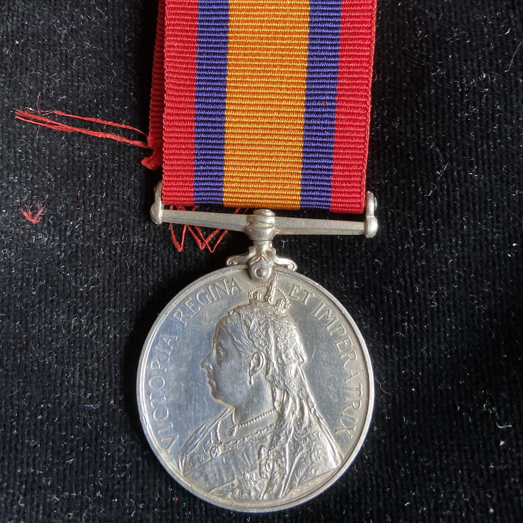 Queen's South Africa Medal to 498 Pte. A. Dengler, Queen's Town Guard, with history