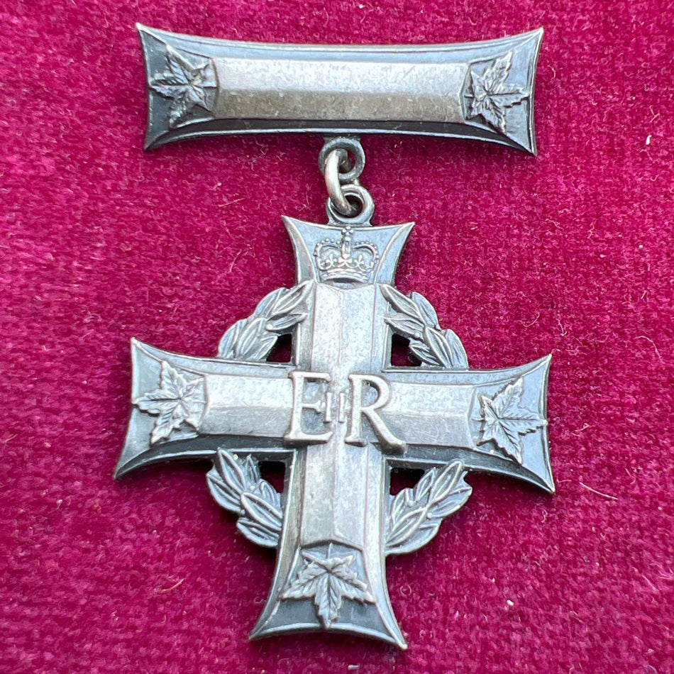 Canadian Memorial Cross, scarce Elizabeth II issue, named to Captain A. P. Wilson