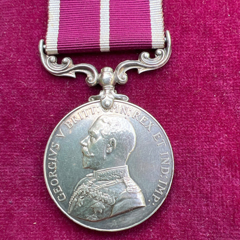 Meritorious Service Medal to Conductor of Supplies J. Barrett, Army Service Corps