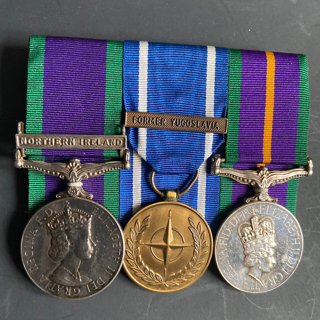 Group of 3 to 24791256 Private M. Webster, Army Catering Corps. General Service Medal (Northern Ireland clasp), Nato Medal (Former Yugoslavia clasp), & Accumulated Service Medal