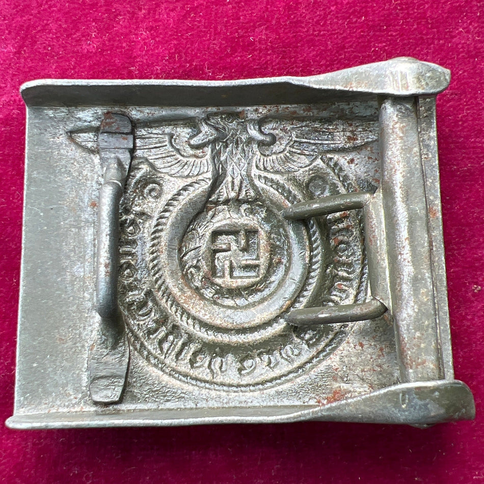 Nazi Germany, SS belt buckle, late-war, a good example