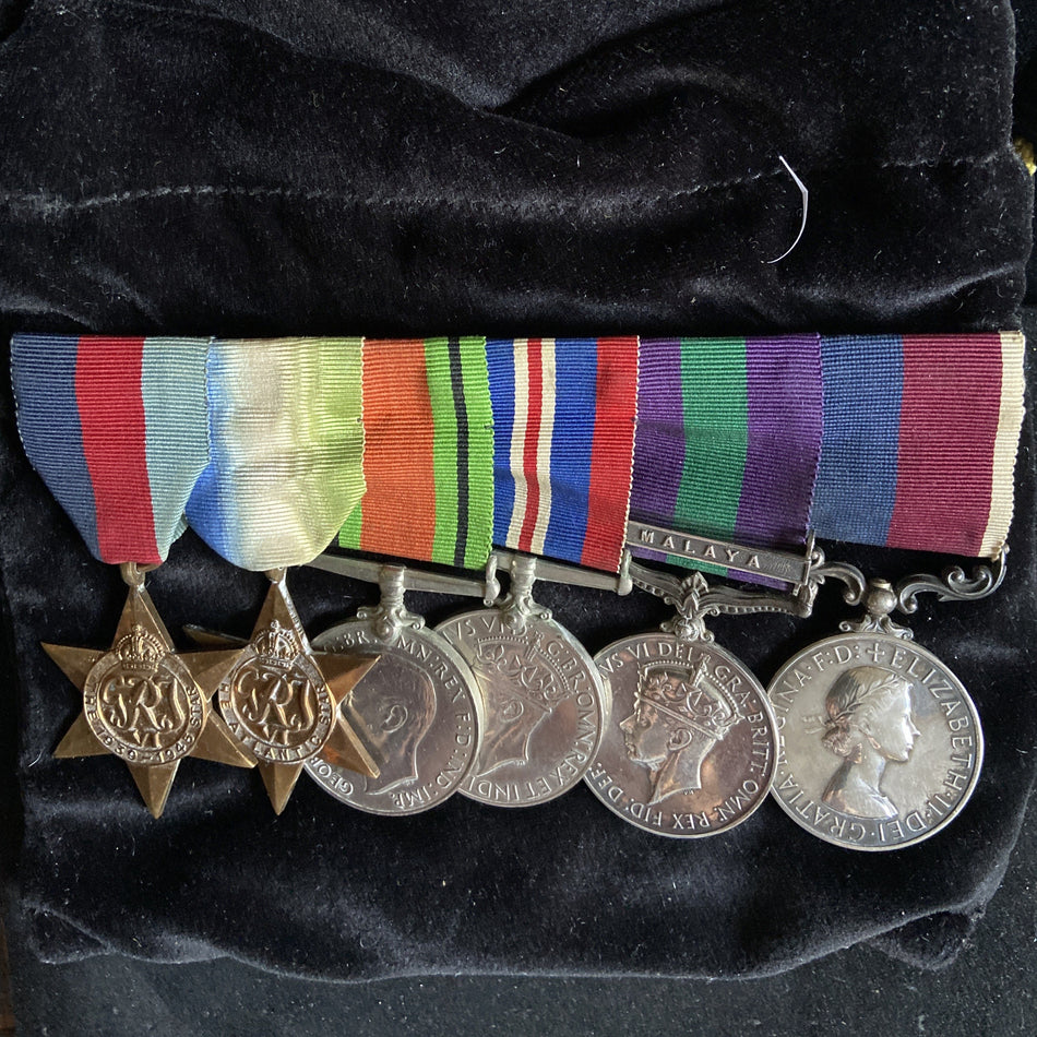 Group of 6 to J.0908466 Acting Warrant Officer W. H. F. Coleman, R.A.F., with Atlantic Star, WW2
