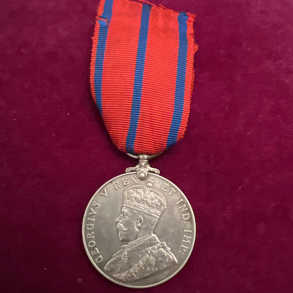 King George V Police Coronation Medal to Inspector J. Ambrose, Metropolitan Police