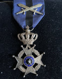 Belgium, Order of Leopold, military, early type, silver