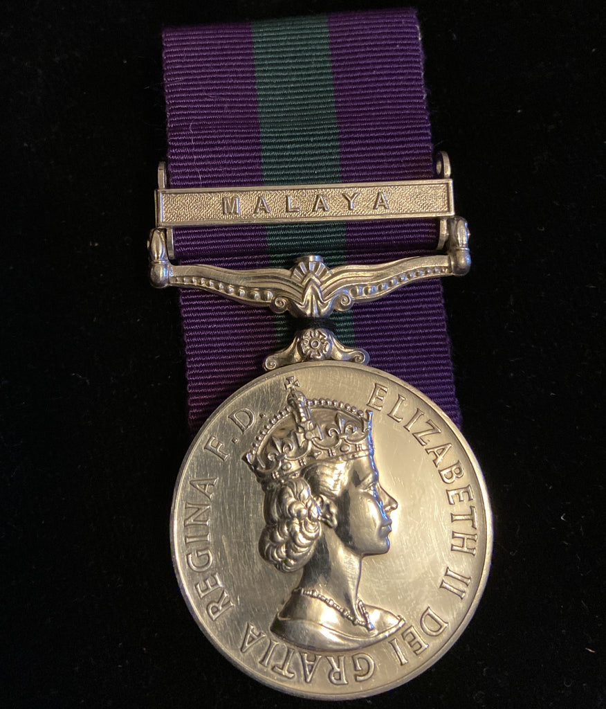 General Service Medal, Malaya bar, to 2252784 S.A.C. W. H. Norris, R.A.F.