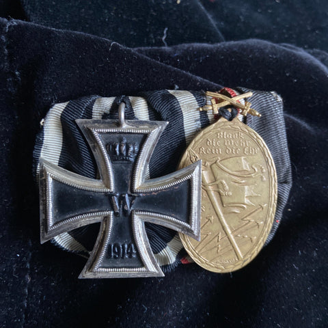 Germany, WW1 Iron Cross/ Kyffhäuserbund Commemorative Medal pair