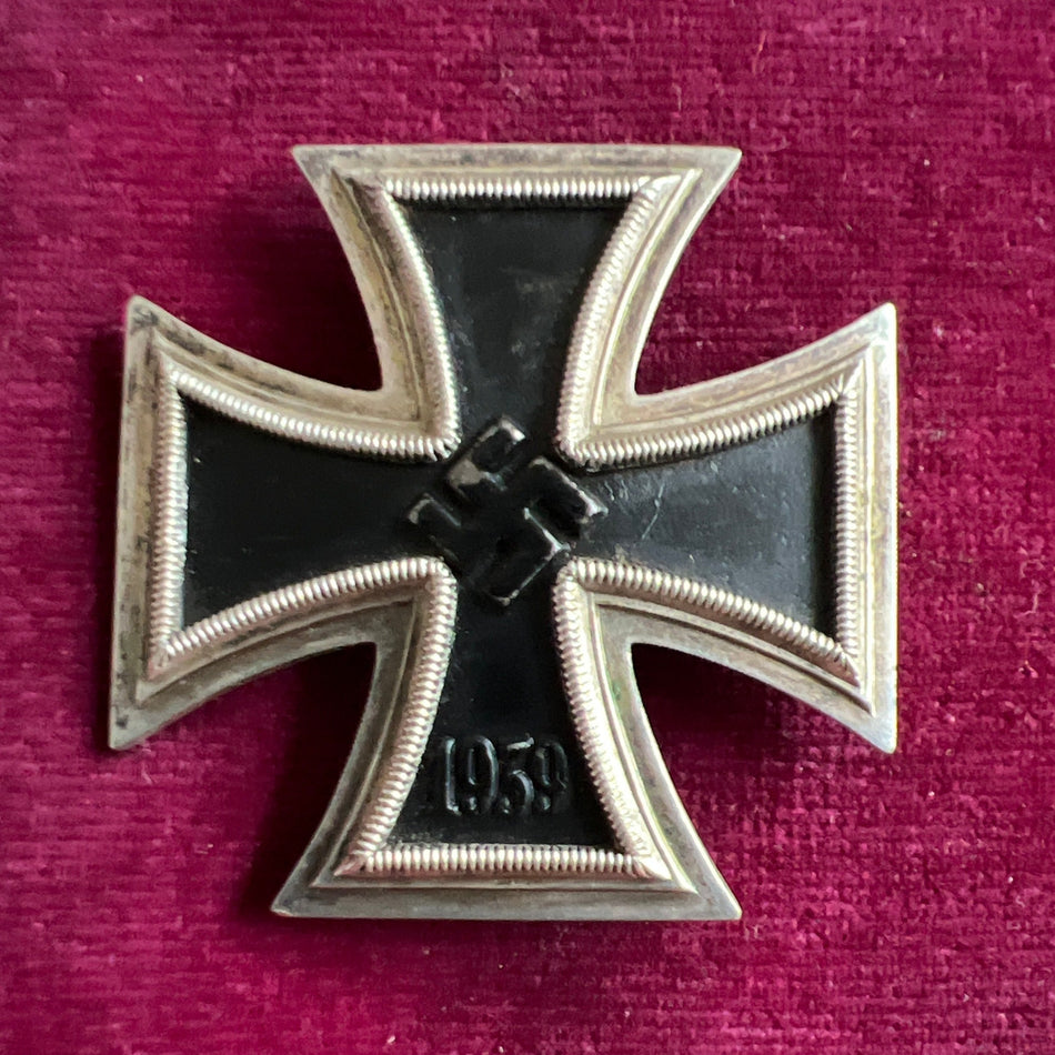 Nazi Germany, Iron Cross, 1st class, unmarked, convex type, a good example