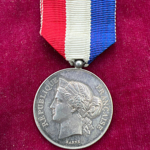 France, Life Saving Medal named to a United Kingdom citizen Autun Erickson, Sujet Briitannique, 1895