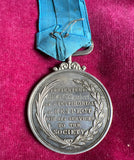 Royal Standard Benefit Society medal, 1828, Reward of Merit, presented to Mr S. Lambert as a testimonial of respect for his services to the society