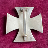 Nazi Germany, Iron Cross, 1st class, unmarked, convex type, a good example