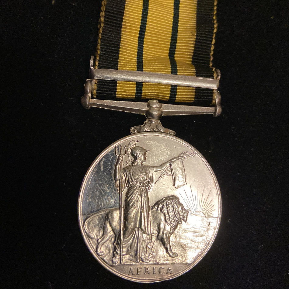 Africa General Service Medal, Kenya bar, to 22249345 P. G. C. Scamp, Buffs.
