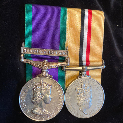 General Service Medal, Northern Ireland bar/ Iraq Medal pair to 251224667 Lance Corporal Fusilier C. J. Cooke, Royal Welsh Fusiliers