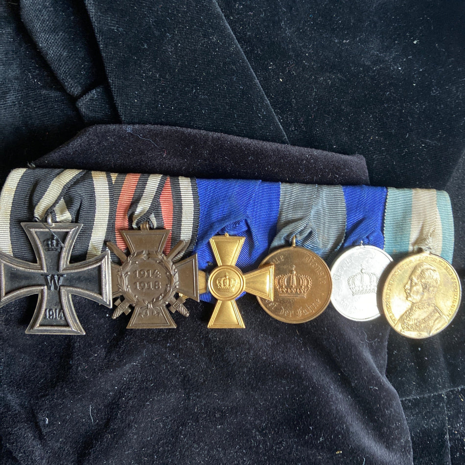 Prussia, WW1 group of 6, long service medals & one commemorative medal 1818-1918