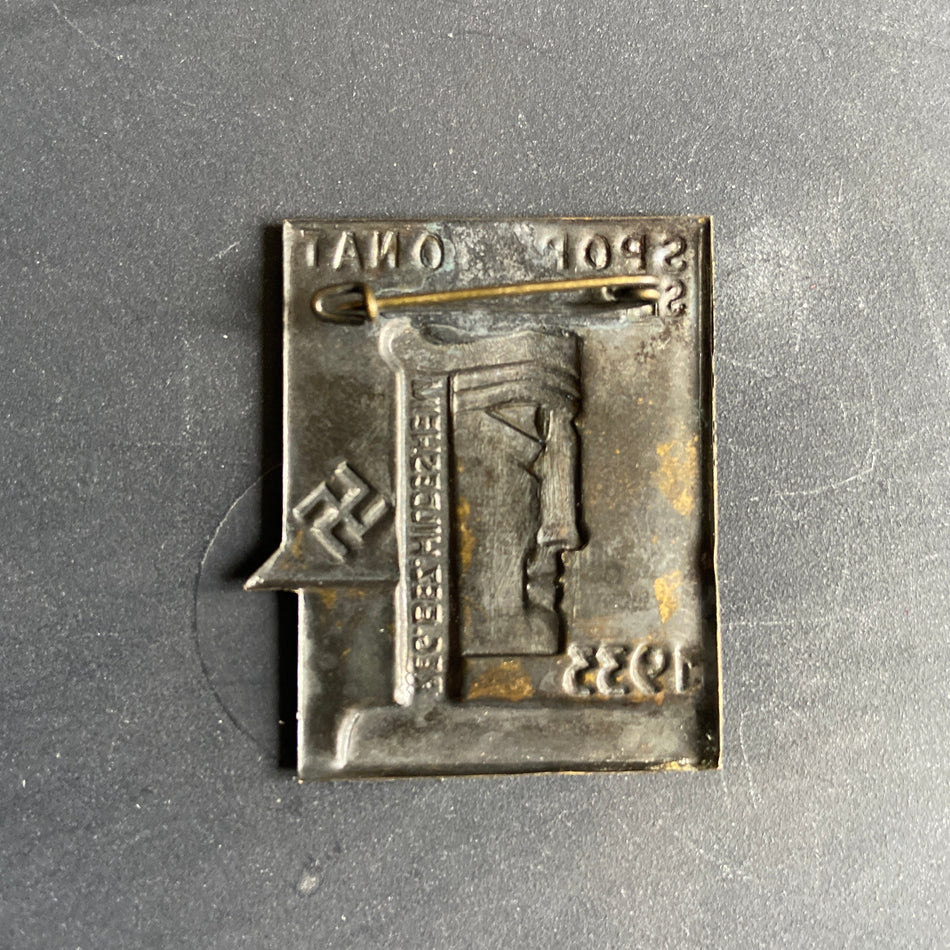 Nazi Germany, rally badge, sports day, September 1933
