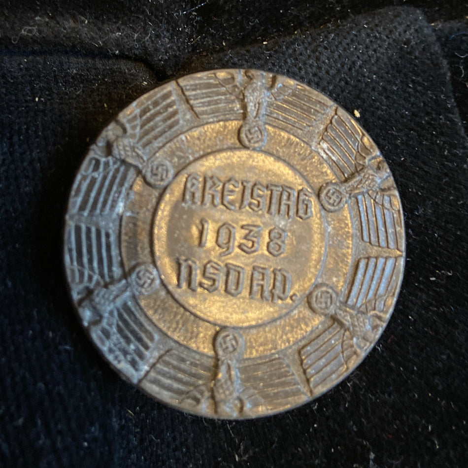 Nazi Germany, Party Day rally badge, N.S.D.A.P. 1938