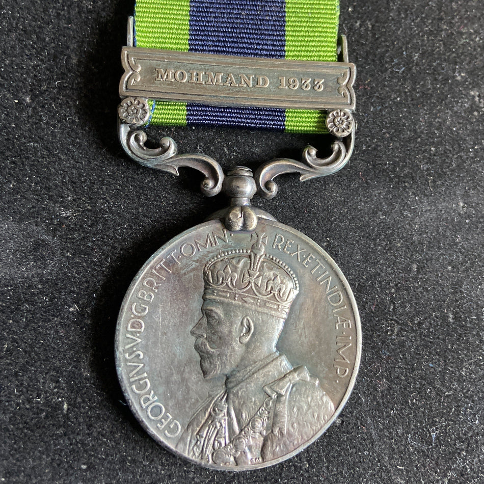 India General Service Medal 1908-35, Mohmand 1933 bar, to Fitter Asdul Had, Indian Mechanical Transport