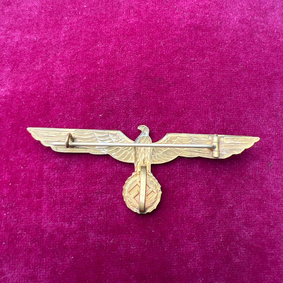 Nazi Germany, Navy Tropical Breast Eagle, gilt, a good example