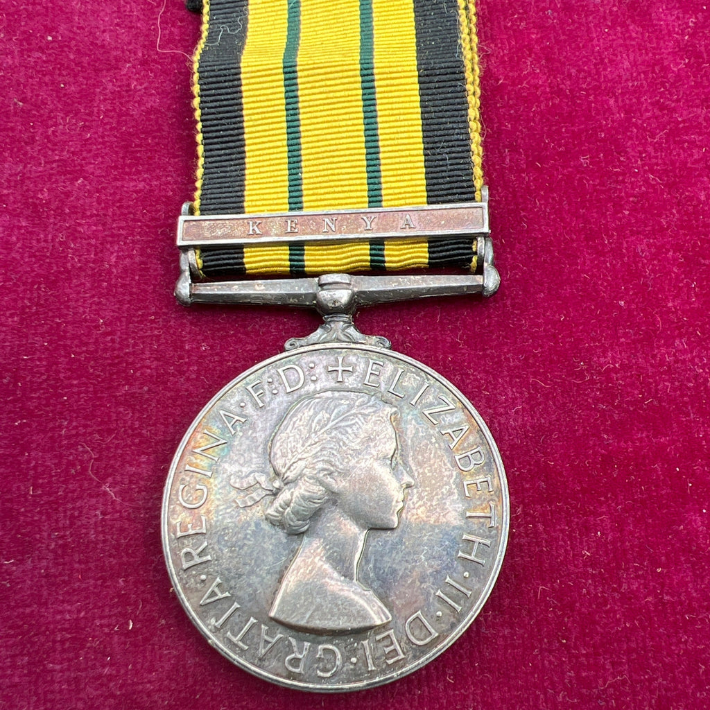Africa General Service Medal, Kenya bar, to S/306336 Sergeant D. J. H. Moss, Royal Army Service Corps, formerly Royal Horse Guards