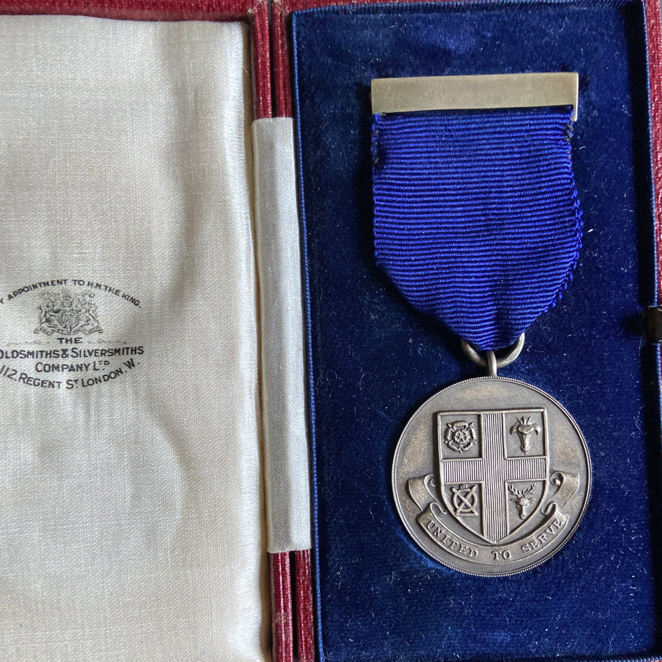 Long Service Medal to M. Dodd, Southwark Hospital, London, 1930