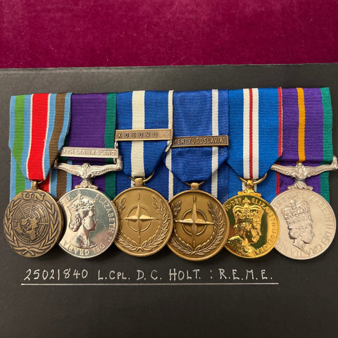 Group of 6 to 25021840 Lance Corporal D. C. Holt, R.E.M.E., with Accumulated Campaign Service Medal