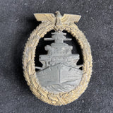 Nazi Germany High Seas Fleet Badge 1939-45, maker marked F.O.