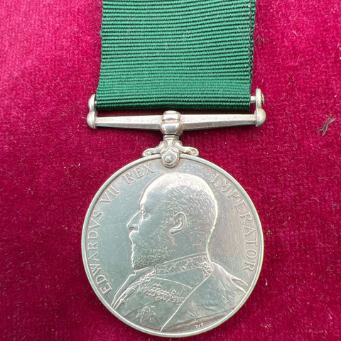 Volunteer Long Service Medal to Sergeant F. Davidson, 1 Kent Royal Garrison Artillery Volunteer