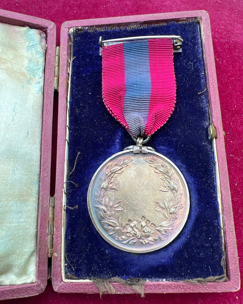 Medal for Valour, Melhuish Humane Society, Great Grimsby, founded by Robert Day 1898, unnamed in box of issue