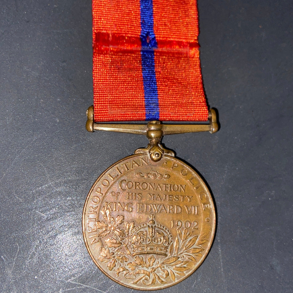 King Edward VII Police Coronation Medal, 1902, to P.C. Henry Harris, W. Division