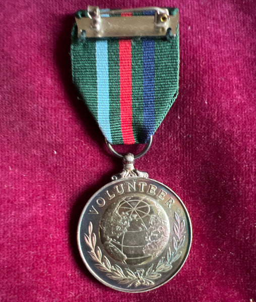 Voluntary Service Medal, hallmark sliver
