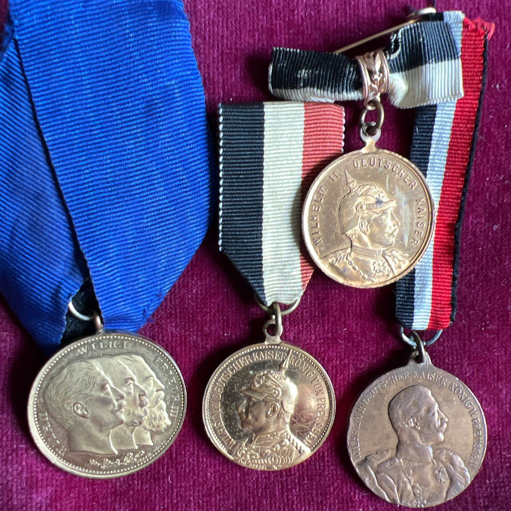 Imperial Germany, 4 medals, commemorative of regiments lot