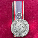Nazi Germany, Luftschutz Long Service Medal, marked no.60