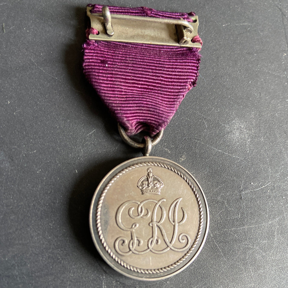 British Empire Medal, first type, to F. Hornby, London Gazette no.30738, for courage in assisting to extinguish a fire at an explosives factory at great personal risk, WW1, London Gazette 7/6/1918