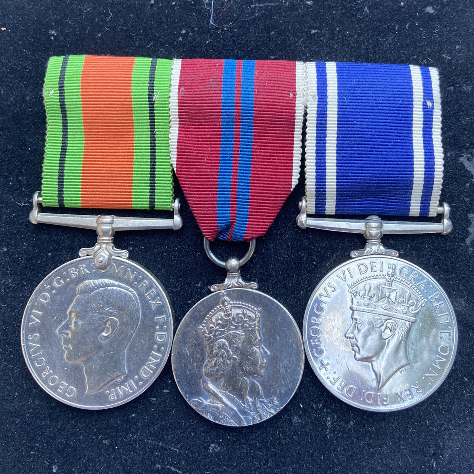 Police group of 3 to Constable David Fleming, Scottish Constabulary, confirmed 1953 Coronation Medal