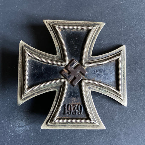 Nazi Germany, Iron Cross, 1st class, convex type, missing hook