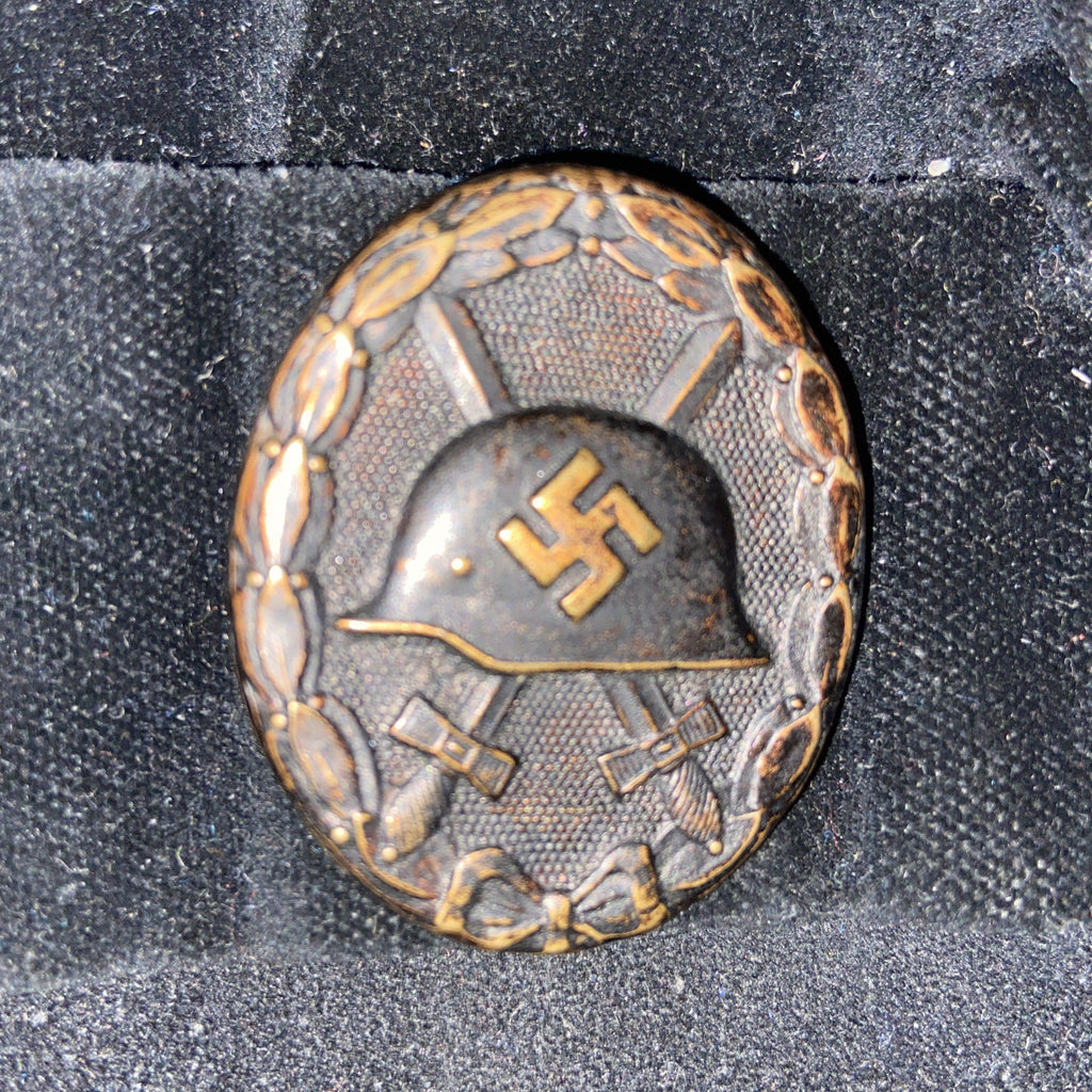 Nazi Germany, Wound Badge, 1939-45, black, marked no.6