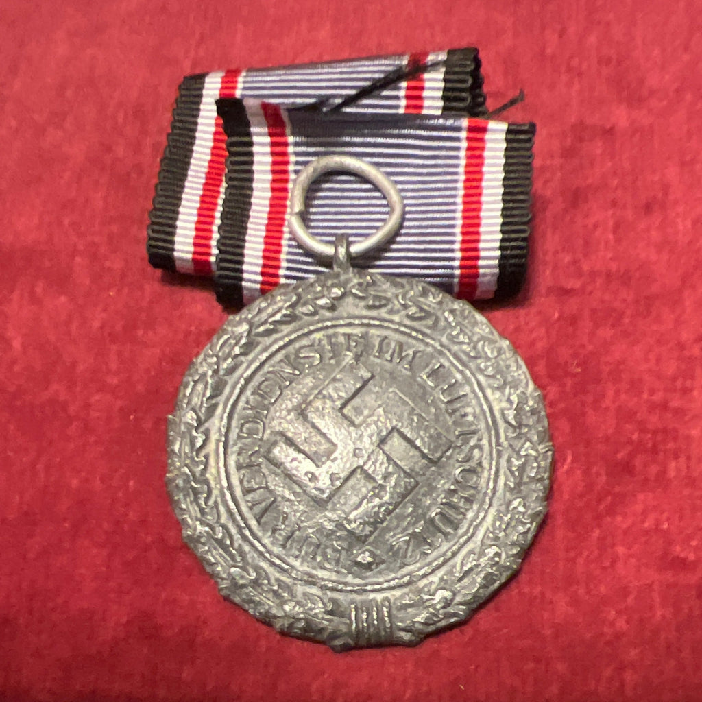 Nazi Germany, Luftschutz Medal (air defence) pitted service marked number 10
