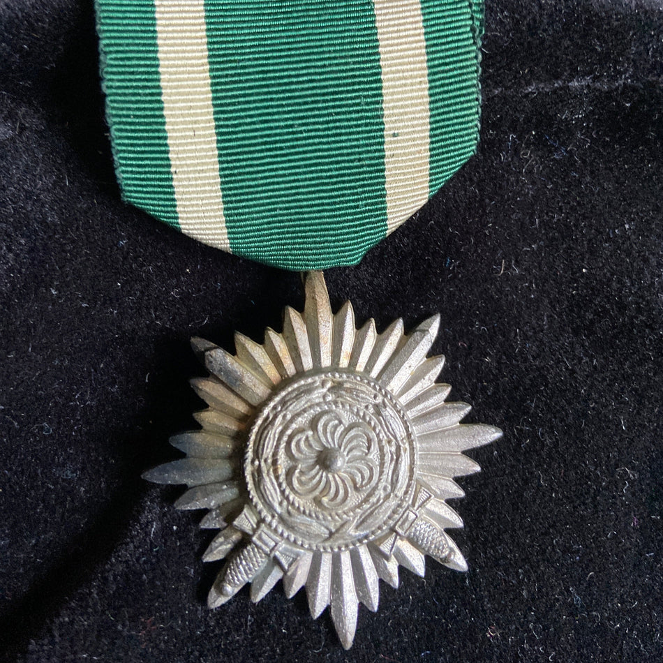 Nazi Germany Eastern Peoples Award with swords, silver, a nice example