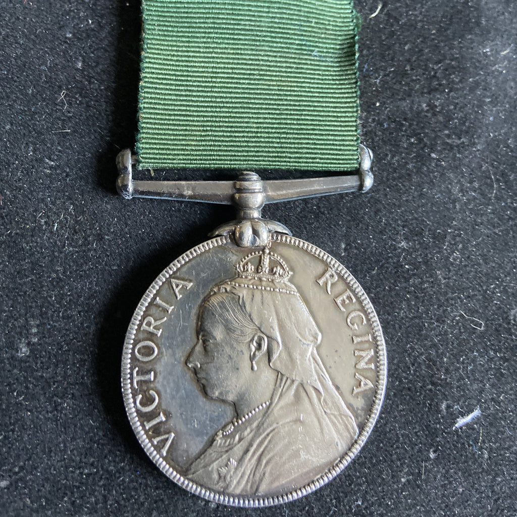 Volunteer Long Service Medal to 5146 Gunner T. Hadland, 4th Volunteer Artillery