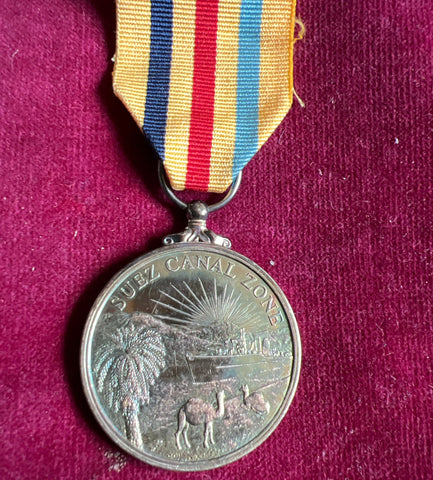 Suez Canal Zone Medal, silver hallmark