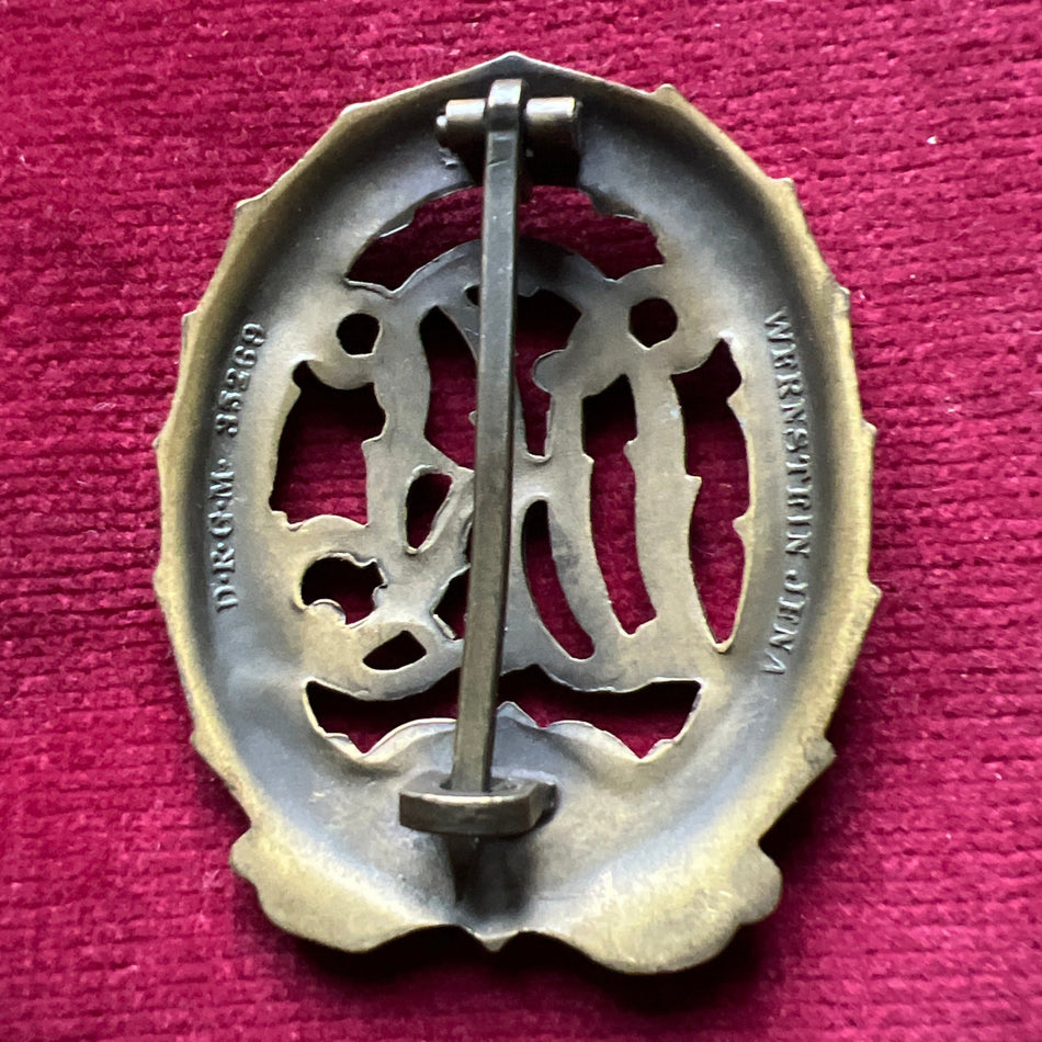Nazi Germany, D.R.L. Sports Badge, bronze type, a nice example