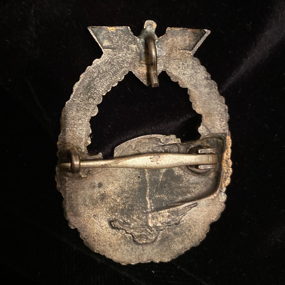 Nazi Germany, E-Boat Badge, first pattern, a scarce French-made example