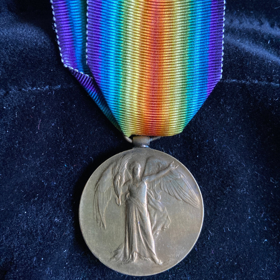 South Africa Victory Medal to Pte. W. Harding, 10 South Africa Horse, WW1