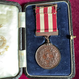 Liverpool Shipwreck & Humane Society Medal for Bravery in Saving Life to Robert Adshead, for stopping a runaway horse at George's Pier Head on 9/6/1905