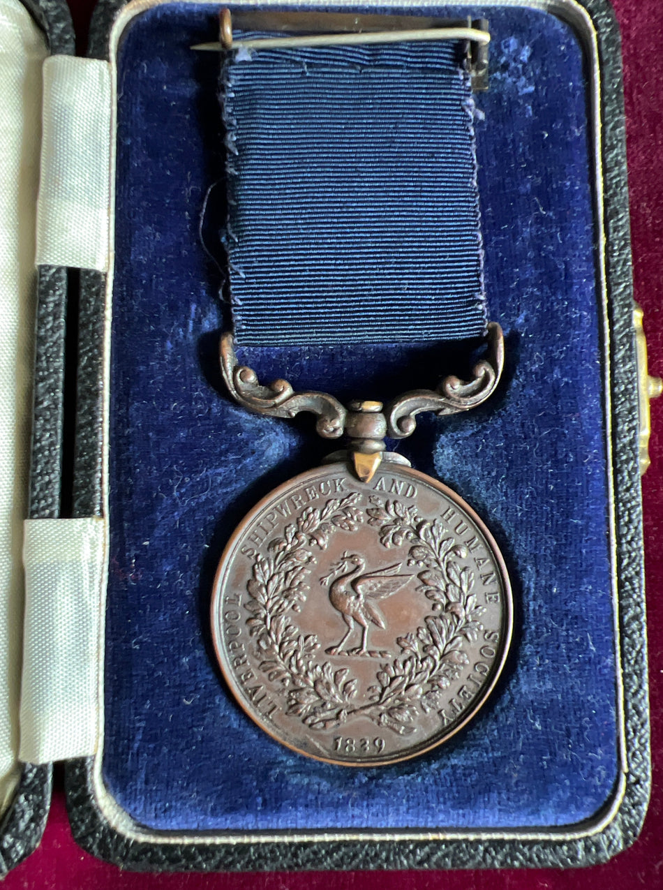 Liverpool Shipwreck & Humane Society, bronze, to Albert Taylor, for gallant service, 14/6/1945